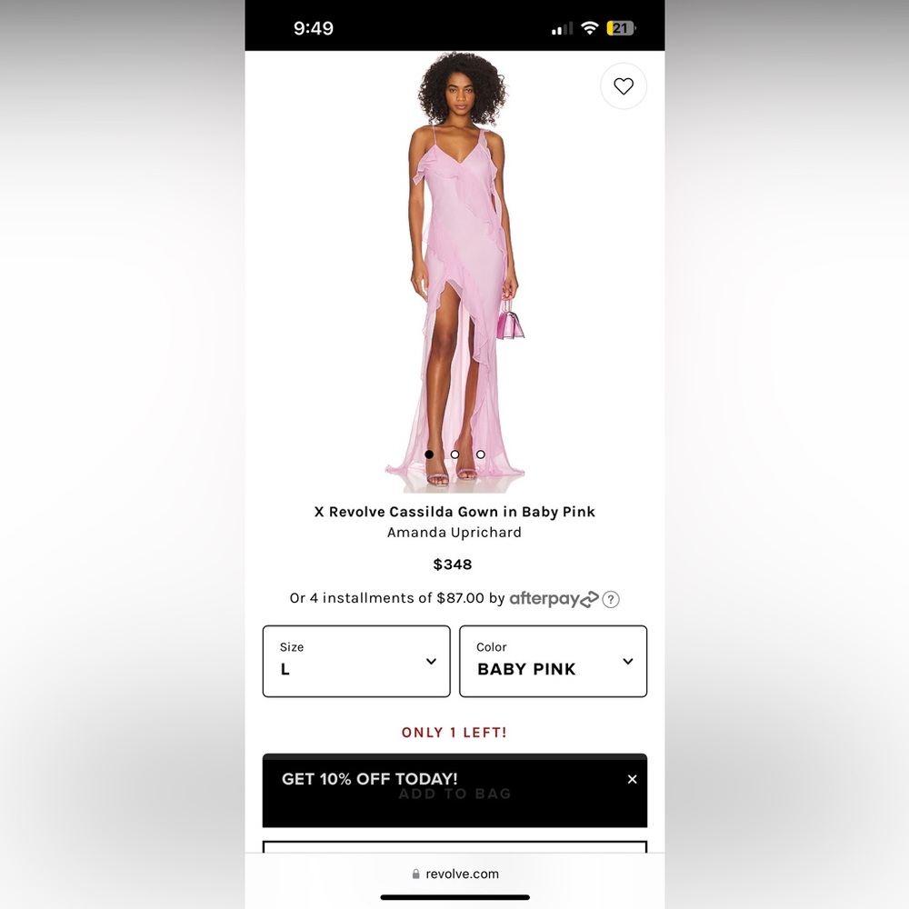 Amanda Uprichard baby pink dress